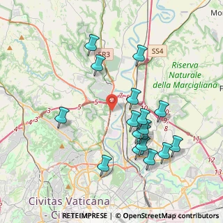 Mappa Via Nicolò Carosio, 00188 Roma RM, Italia (4.08118)
