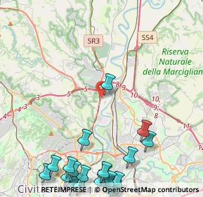 Mappa Via Nicolò Carosio, 00188 Roma RM, Italia (6.8525)