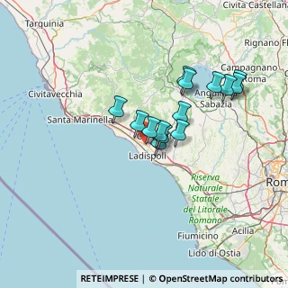 Mappa SS 1, 00052 Marina di Cerveteri RM (11.75571)