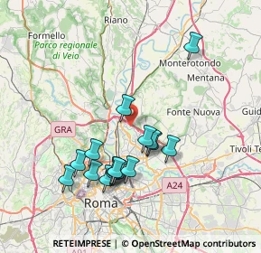 Mappa Via Ernesto Calindri, 00138 Roma RM, Italia (7.3675)