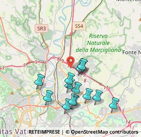 Mappa Via Ernesto Calindri, 00138 Roma RM, Italia (3.83286)