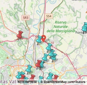 Mappa Via Ernesto Calindri, 00138 Roma RM, Italia (6.3575)