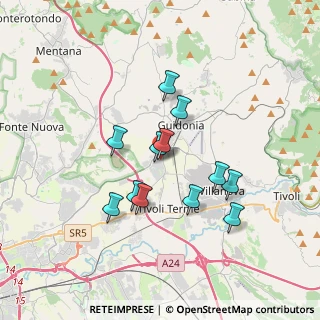 Mappa Via delle Camelie, 00012 Guidonia Montecelio RM (3.11583)