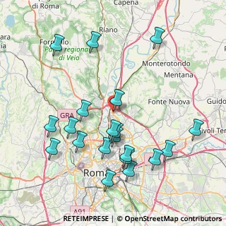 Mappa Via Monte Giberto, 00138 Roma RM, Italia (9.216)