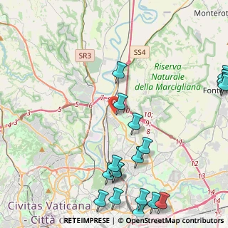 Mappa Via Monte Giberto, 00138 Roma RM, Italia (6.4535)