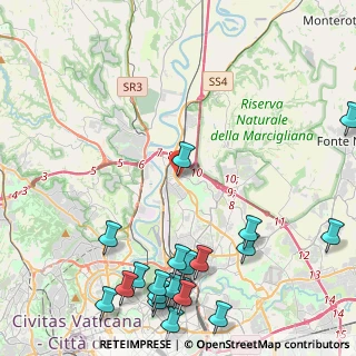 Mappa Via Monte Giberto, 00138 Roma RM, Italia (6.4775)