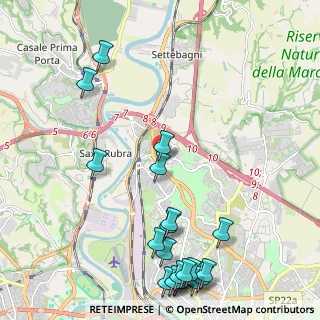 Mappa Via Monte Giberto, 00138 Roma RM, Italia (3.05)