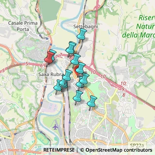 Mappa Via Monte Giberto, 00138 Roma RM, Italia (1.28)