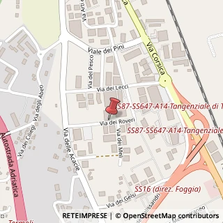 Mappa Via dei Meli, 8, 86039 Termoli, Campobasso (Molise)