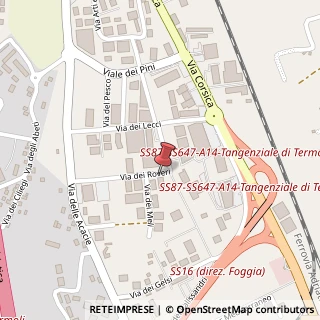 Mappa Via dei Roveri, 60, 86039 Termoli CB, Italia, 86039 Molise, Molise (Molise)