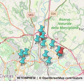 Mappa Via Sovicille, 00138 Roma RM, Italia (3.54615)