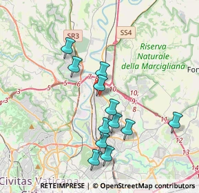 Mappa Via San Gennaro, 00138 Roma RM, Italia (3.74167)