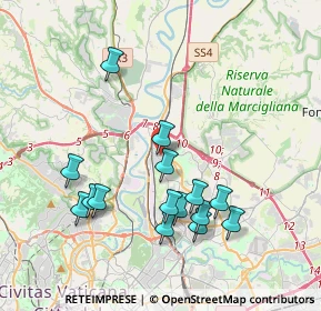 Mappa Via San Gennaro, 00138 Roma RM, Italia (4.08667)