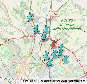 Mappa Via San Gennaro, 00138 Roma RM, Italia (3.24833)