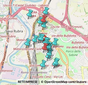 Mappa Via Sovicille, 00138 Roma RM, Italia (0.7215)