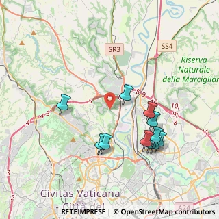Mappa Via di Grottarossa, 00188 Roma RM, Italia (4.05455)