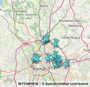 Mappa Via Barga, 00138 Roma RM, Italia (7.18692)