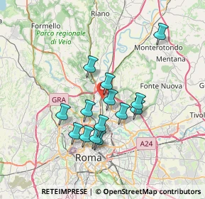 Mappa Via Monte S. Savino, 00138 Roma RM, Italia (6.32429)
