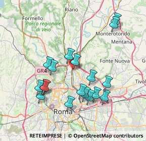 Mappa Via Barga, 00138 Roma RM, Italia (7.88167)