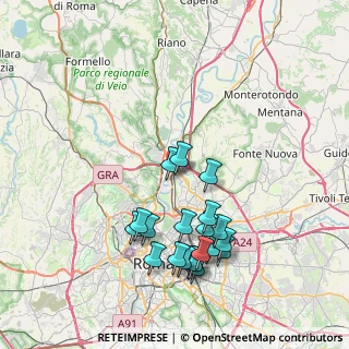 Mappa Via Monte S. Savino, 00138 Roma RM, Italia (8.447)