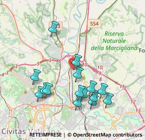 Mappa Via Barga, 00138 Roma RM, Italia (4.06933)
