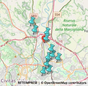 Mappa Via Barga, 00138 Roma RM, Italia (3.46091)