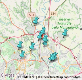 Mappa Via Monte S. Savino, 00138 Roma RM, Italia (3.30917)