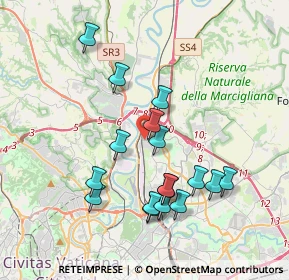 Mappa Via Barga, 00138 Roma RM, Italia (3.84647)