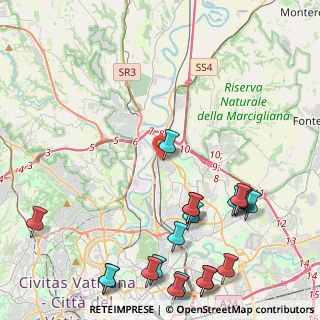 Mappa Via Monte S. Savino, 00138 Roma RM, Italia (6.27)