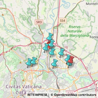 Mappa Via Monte S. Savino, 00138 Roma RM, Italia (3.15636)