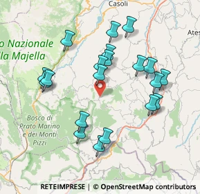 Mappa Montenerodomo, 66010 Montenerodomo CH, Italia (7.843)