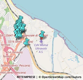 Mappa Via Rio Lungo, 86039 Termoli CB, Italia (1.175)