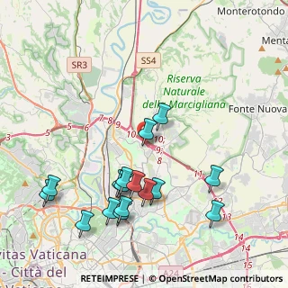 Mappa Via Franco Becci, 00138 Roma RM, Italia (4.66625)