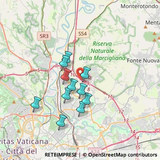 Mappa Via Franco Becci, 00138 Roma RM, Italia (3.15455)