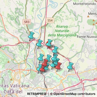 Mappa Via Franco Becci, 00138 Roma RM, Italia (3.58688)