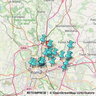 Mappa Via Franco Becci, 00138 Roma RM, Italia (6.899)