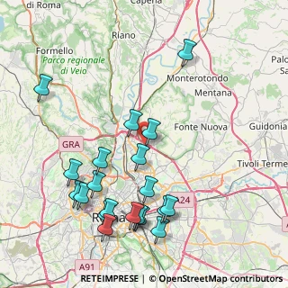 Mappa Via Franco Becci, 00138 Roma RM, Italia (9.7625)