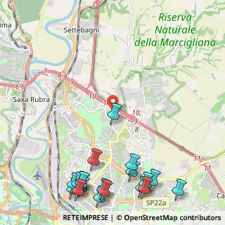 Mappa Via Franco Becci, 00138 Roma RM, Italia (3.39737)