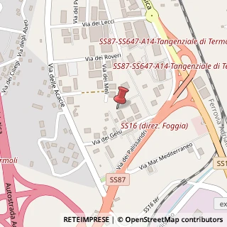 Mappa Via dei Gelsi, 65/C/D/E, 86039 Termoli, Campobasso (Molise)