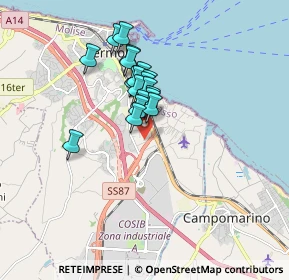 Mappa Via dei Gelsi, 86039 Termoli CB, Italia (1.2995)