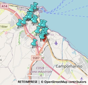 Mappa Via dei Gelsi, 86039 Termoli CB, Italia (1.766)