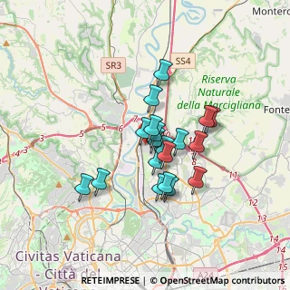 Mappa Via Monte San Savino, 00138 Roma RM, Italia (2.69053)