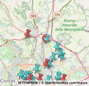 Mappa Via Monte San Savino, 00138 Roma RM, Italia (6.05)