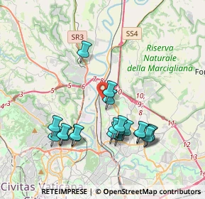 Mappa Via Monte San Savino, 00138 Roma RM, Italia (4.0245)