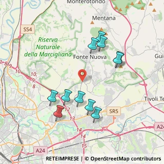 Mappa Strada Provinciale, 00137 Guidonia Montecelio RM, Italia (3.97182)