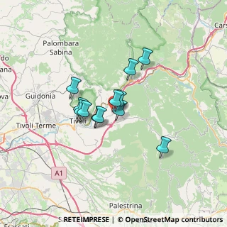 Mappa Via F. Ferrazzi, 00024 Castel Madama RM, Italia (4.87583)