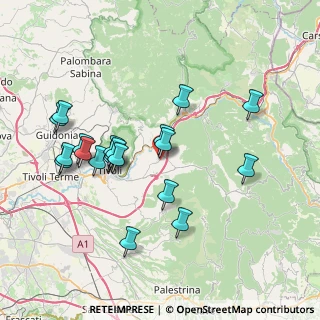 Mappa Via F. Ferrazzi, 00024 Castel Madama RM, Italia (7.8295)