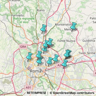 Mappa Via Alberto Lionello 201 Centro Commerciale Porta di Roma, 00139 Roma RM, Italia (6.56714)