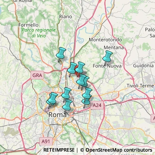 Mappa Via Alberto Lionello, 00100 Roma RM, Italia (5.82667)