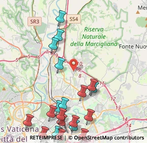 Mappa Via Alberto Lionello 201 Centro Commerciale Porta di Roma, 00139 Roma RM, Italia (5.7405)